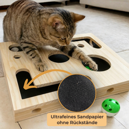 Kratzy™ -  Die Spielbox, die Katzenkrallen beim Spielen sanft stumpft