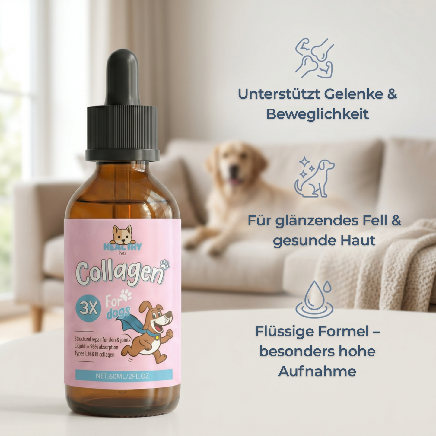 Hundewohl™ - Die Unterstützung für Fell, Gelenke & Energie